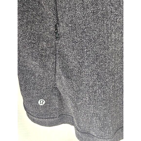 Lululemon Runderful Long Sleeve | Heathered Herringbone Black Rulu Top Sz 6- EUC - Picture 12 of 12